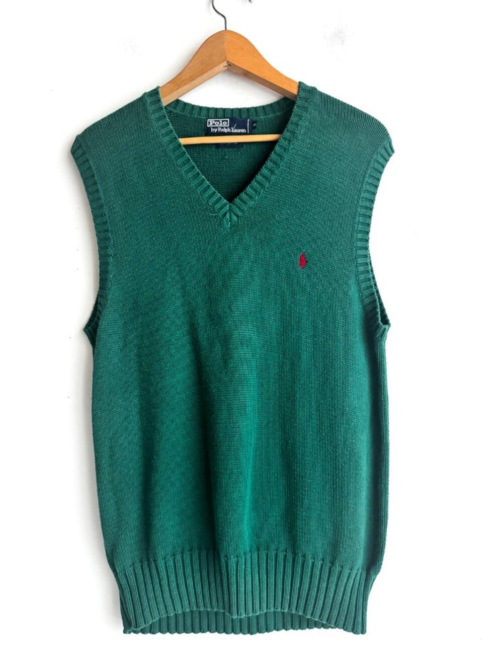 Vintage Ralph LaurenGreen Cotton Vest M